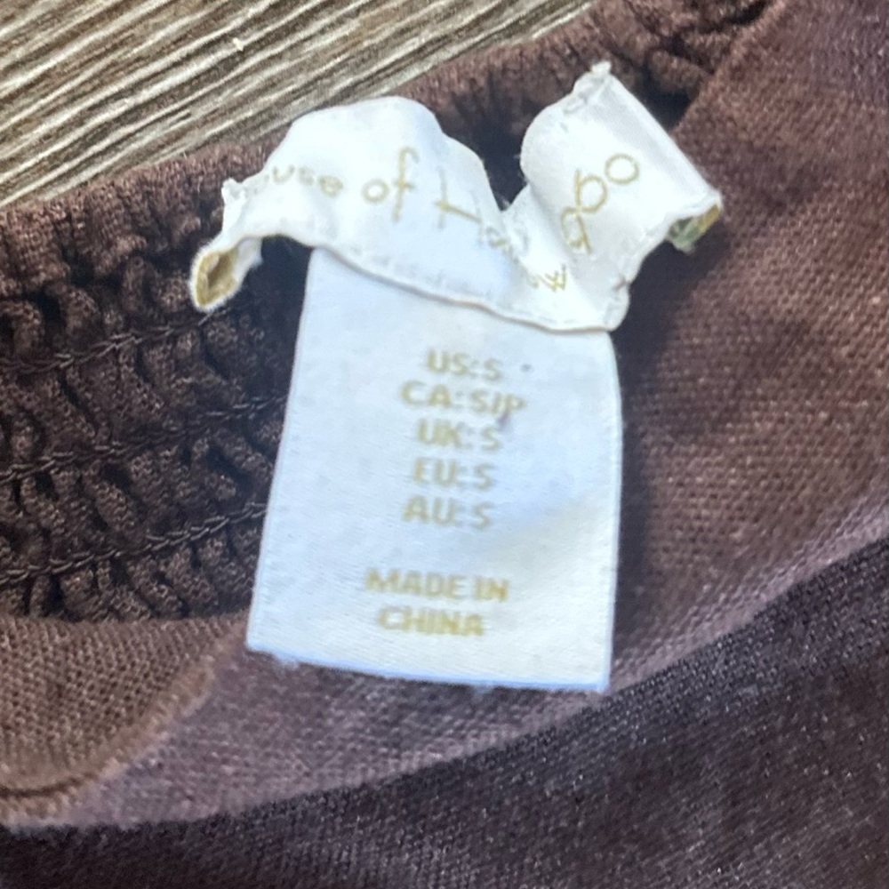 House of Harlow 1960 Brown Puff Sleeve Mini Dress - Picture 6 of 8